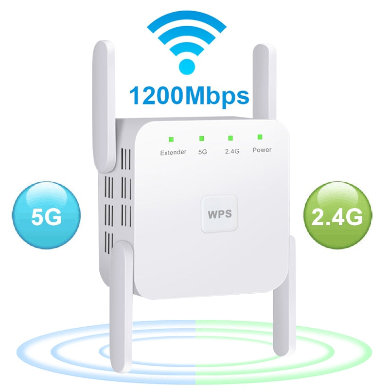 Repetidor WiFi Wireless 2.4G 5Ghz 1200Mbps